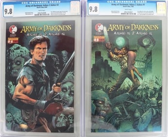 ARMY OF DARKNESS: ASHES 2 ASHES #1 & 2 CGC GRADE