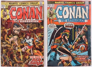 CONAN THE BARBARIAN #23 & 24 1ST APP. RED SONJA