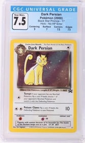 POKEMON DARK PERSIAN HOLO BLACK STAR CARD 7.5