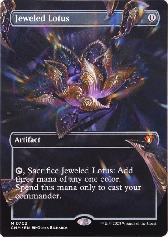 2023 MTG JEWELED LOTUS BORDERLESS: 2023 Magic the Gathering Jeweled Lotus Borderless Regular Card Condition: Very fine. See images. Comic Cards Raw Book(s)