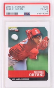 SHOHEI OHTANI 2018 S.I. FOR KIDS #735 PSA 6 CARD