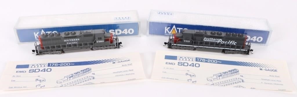 KATO N GAUGE EMD SD40 PRECISION MODELS - (2) (1 of 5)