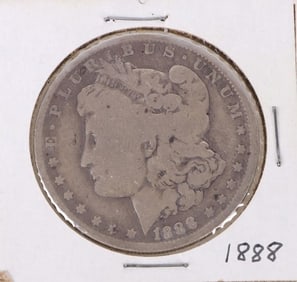 1888 O 'HOT LIPS' DOUBLE DIE MORGAN DOLLAR