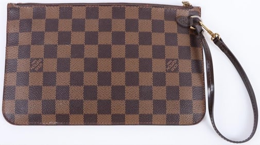 LOUIS VUITTON DAMIER EBENE NEVERFULL CLUTCH