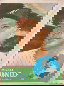 1963 MICKEY MANTLE TOPPS #200 BASEBALL CARD