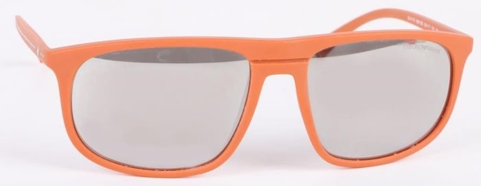 EMPORIO ARMANI ORANGE FRAME SUNGLASSES