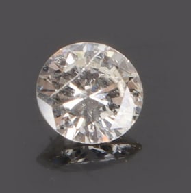 GIA 0.68CT NATURAL I2 J COLOR ROUND CUT DIAMOND