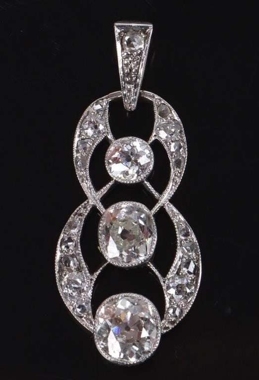 14K YELLOW GOLD 2.58CTW DIAMOND LADIES PENDANT (1 of 3)