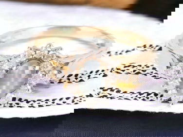 .50 CT CAT'S EYE ALEXANDRITE 14K GOLD DIAMOND RING