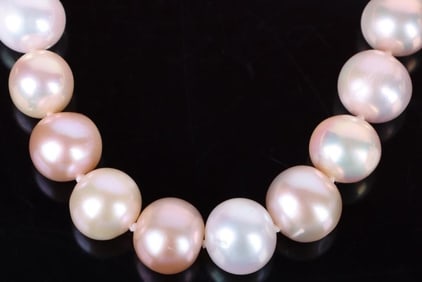 9.5-11.0MM PASTEL SOUTH SEA PEARL LADIES NECKLACE