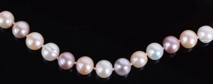 FRESHWATER PEARL NECKLACE STERLING CLASP