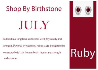 SHOP BY BIRTH STONE! MONTH OF JULY: RUBY