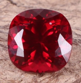 18.35CT LARGE CUSHION-CUT RED RUBY LOOSE GEMSTONE