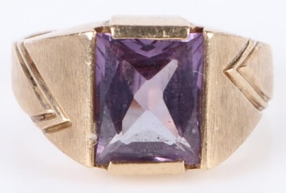 2.50CT PARTI SOLITAIRE 10K YELLOW GOLD RING