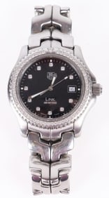 TAG HEUER LINK 41MM MENS WATCH W/ DIAMOND BEZAL