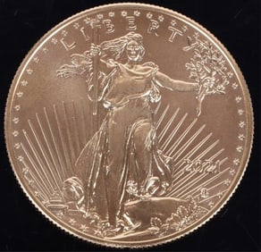 2013 P $5 AMERICAN GOLD EAGLE BU 0.1 OZ GOLD COIN