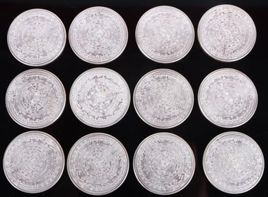 .999 FINE SILVER GSM AZTEC CALENDAR ROUNDS - (12)