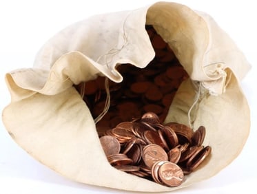 1968-S DDO $50 UNCIRCULATED ERROR PENNIES MINT BAG