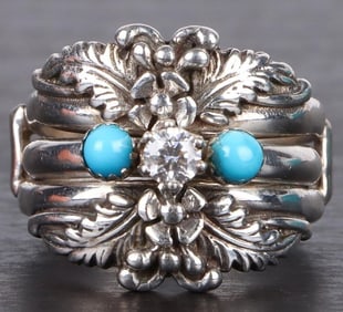 STERLING SILVER LADIES WEDDING SET