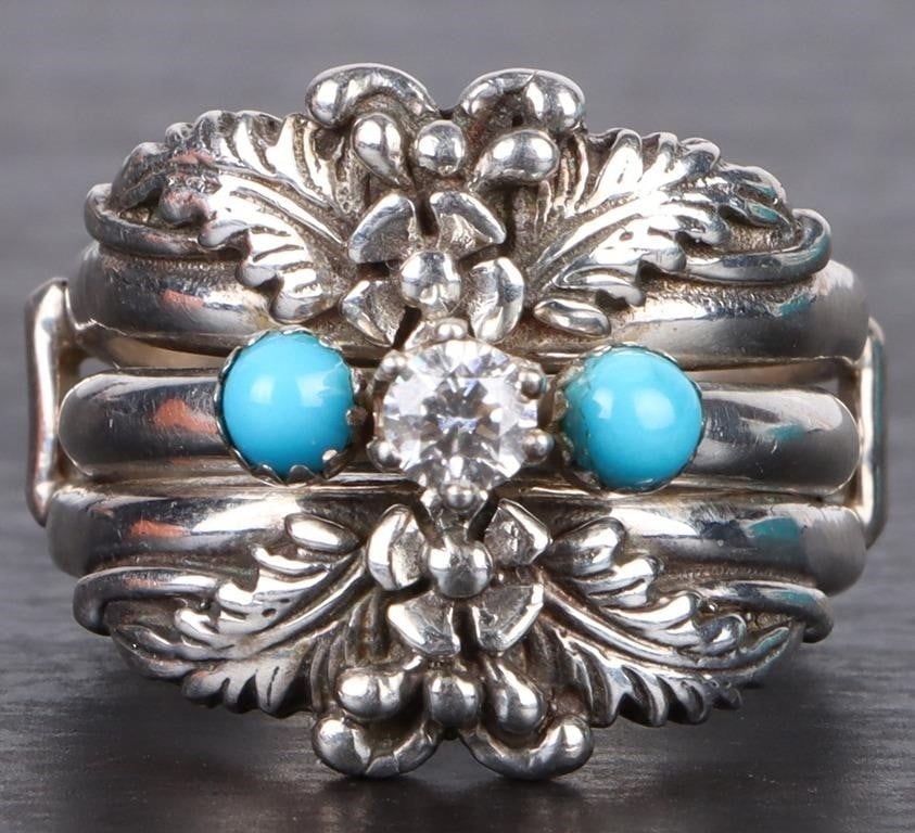 STERLING SILVER LADIES WEDDING SET (1 of 3)