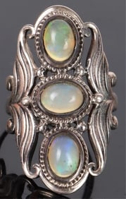 SOUTHWEST-STYLE MOONSTONE STERLING SILVER RING