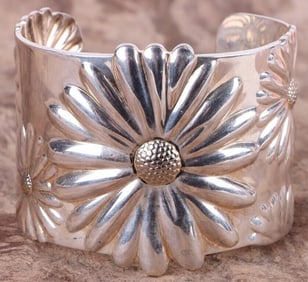TIFFANY & CO DAISY STERLING SILVER CUFF BRACELET