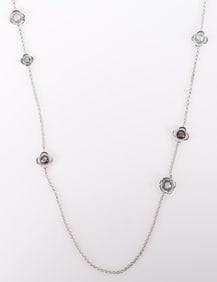 ELLE STERLING SILVER MULT-STONE NECKLACE