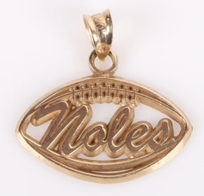 10K YELLOW GOLD FLORIDA STATE SEMINOLES PENDANT