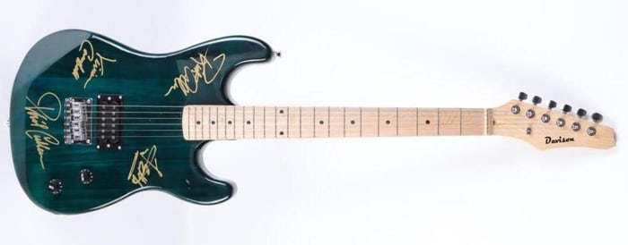 DEF LEPPARD SIGNED DAVIDSON HARDTAIL SOLID BODY