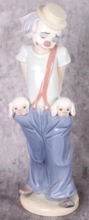 LLADRO LITTLE PALS 7600 CLOWN PUPPIES FIGURINE (1 of 4)