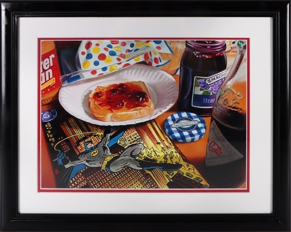 D. BLOODWORTH BATMAN PEANUT BUTTER REPRINT FRAMED (1 of 5)