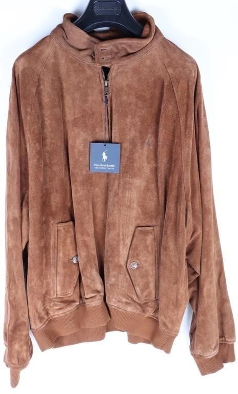 VINTAGE POLO RALPH LAUREN SUEDE LEATHER JACKET (1 of 4)