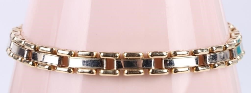 14K YELLOW GOLD BOX CHAIN MEN'S BRACELET (1 of 4)