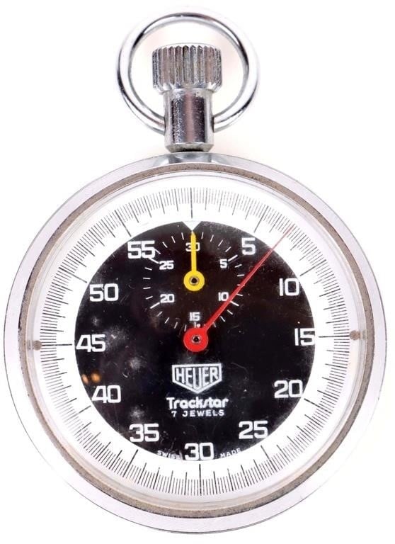 HEUER TRACKSTAR STOPWATCH SWISS MADE VINTAGE (1 of 4)