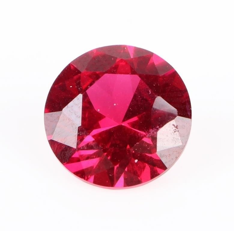 4.3CT ROUND CUT RED RUBY LOOSE GEMSTONE (1 of 3)