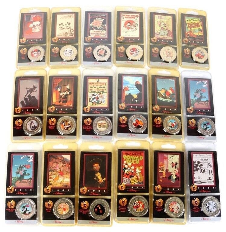 ASSORTED DISNEY DECADES COINS UNOPENED - (16) (1 of 8)
