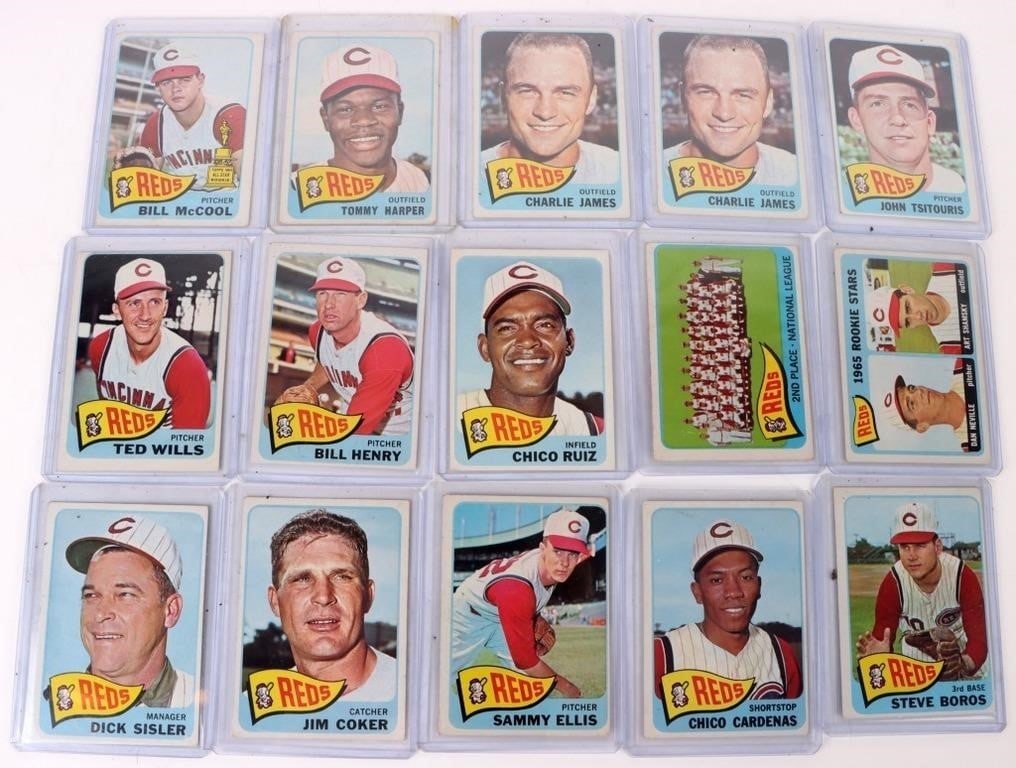 TOPPS 1965 BASEBALL CARDS LOT OF 15 (1 of 4)