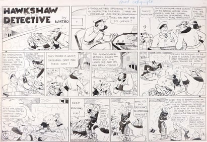 GUS MAGER (AS WATSO) HAWKSHAW THE DETECTIVE STRIP