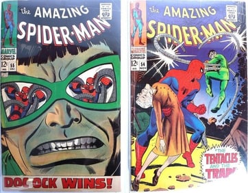 AMAZING SPIDER-MAN SILVER AGE COMICS #54 & 55