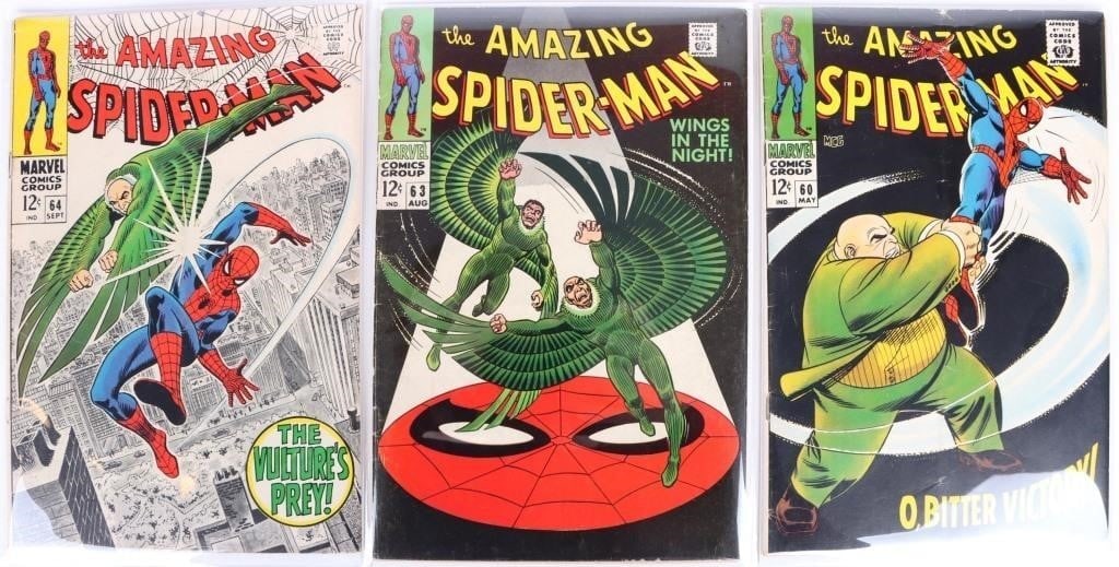 AMAZING SPIDER-MAN SILVER AGE COMICS #60, 63 & 64 (1 of 4)