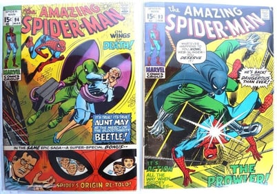 AMAZING SPIDER-MAN BRONZE AGE COMICS #93 & #94