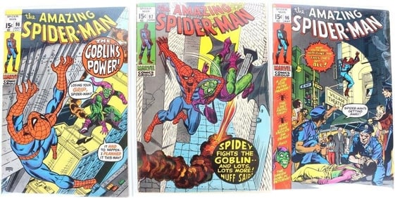AMAZING SPIDER-MAN BRONZE AGE COMICS #96, 97, 98