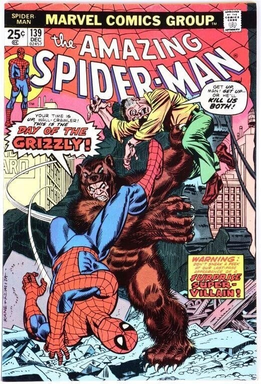 AMAZING SPIDER-MAN #139 - 1ST APP. GRIZZLY COMIC (1 of 5)