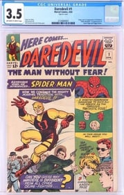 DAREDEVIL #1 - STAN LEE, 1ST APP. DAREDEVIL - 3.5