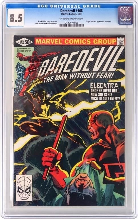 DAREDEVIL #168 CGC 8.5 - 1ST ELEKTRA (1 of 4)