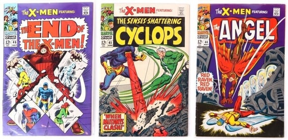 UNCANNY X-MEN #44-46 -1ST RED RAVEN, ORIGIN ICEMAN