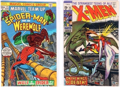 X-MEN #61 & MARVEL TEAM-UP #12 COMIC BOOK LOT