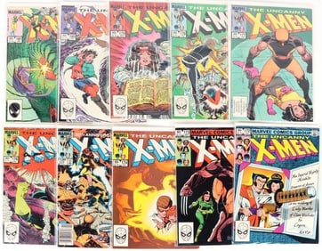 UNCANNY X-MEN #172-181 1983 MARVEL COMICS LOT