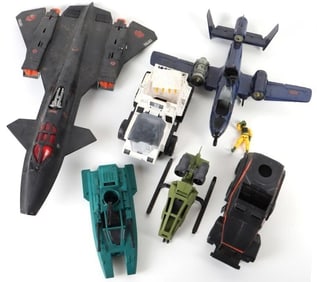 VINTAGE GI JOE COBRA VEHICLE LOT OF 6