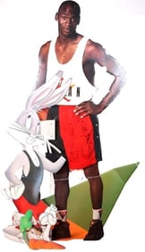 MICHAEL JORDAN & BUGS BUNNY SPACE JAM CARDBOARD
